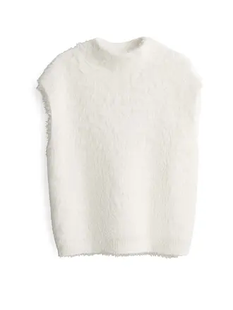 SOMEDAY | Pullunder TANNI
Marca: SOMEDAY
Color: blanco
Categorías: Moda, Mujer
Largo de manga: Sin mangas
Escote: Cuello redondo
Material: Poliéster / Poliamida
Estampado: Liso
Corte (Prenda exterior): Suelto
Estilo: Pure |